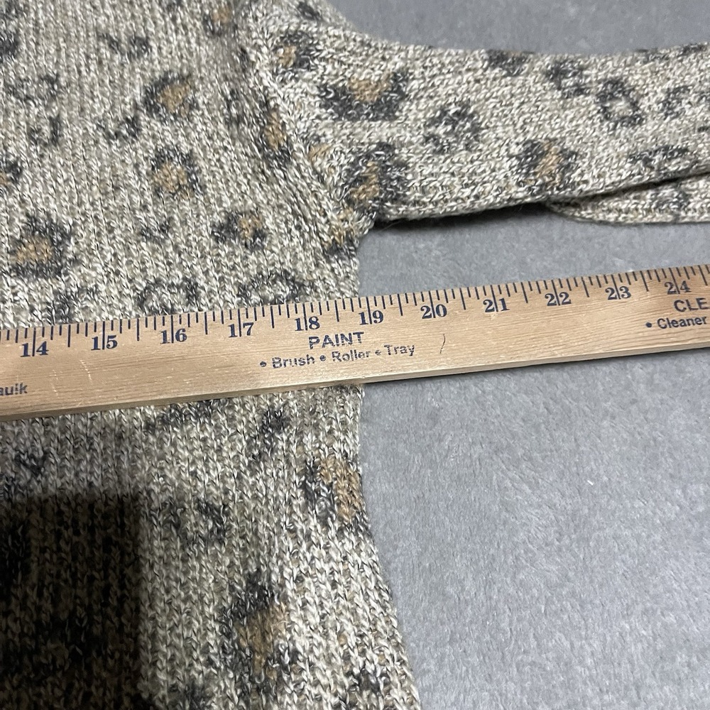 Cupcakes and Cashmere Cardigan Womens XS Multicolor Animal Print Open Front Boho - Picture 5 of 9
